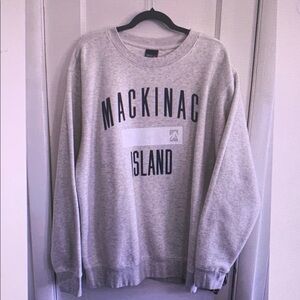 Gray Mackinac Island Men's Sweater